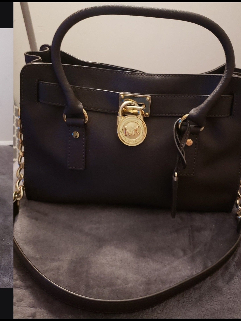 Michael Kors Brown Satchel with Gold Accent Hardware